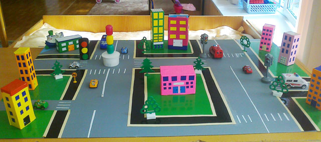 Игровой макет по ПДД для детского сада своими руками! | Шаблоны для печати | ВКонтакте